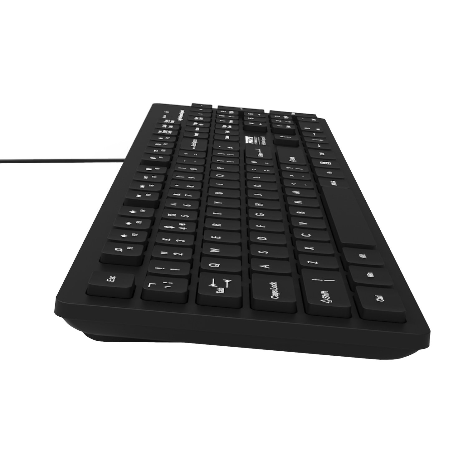 Port Connect Tough Office USB Keyboard - Black - Image 2
