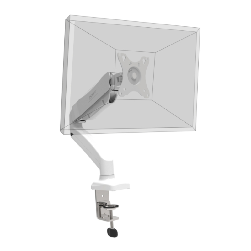 PORT Monitor Arm VESA Single Screen - White - Image 2
