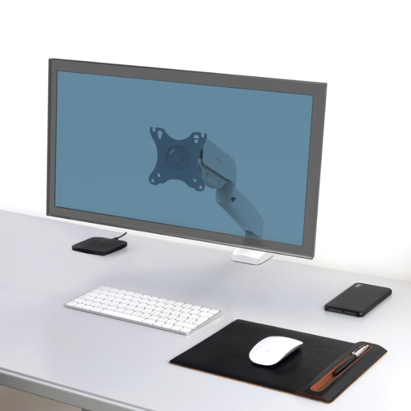 PORT Monitor Arm VESA Single Screen - White - Image 3