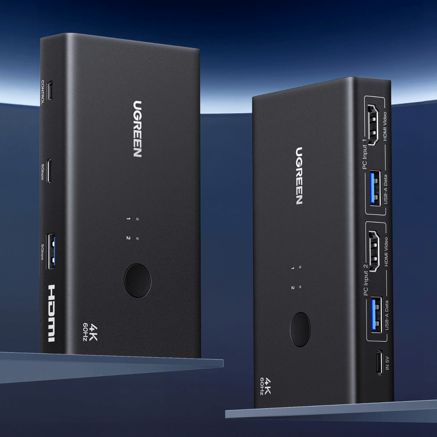UGreen HDMI 2.0 KVM Switch 2-In-1 Out - Image 5