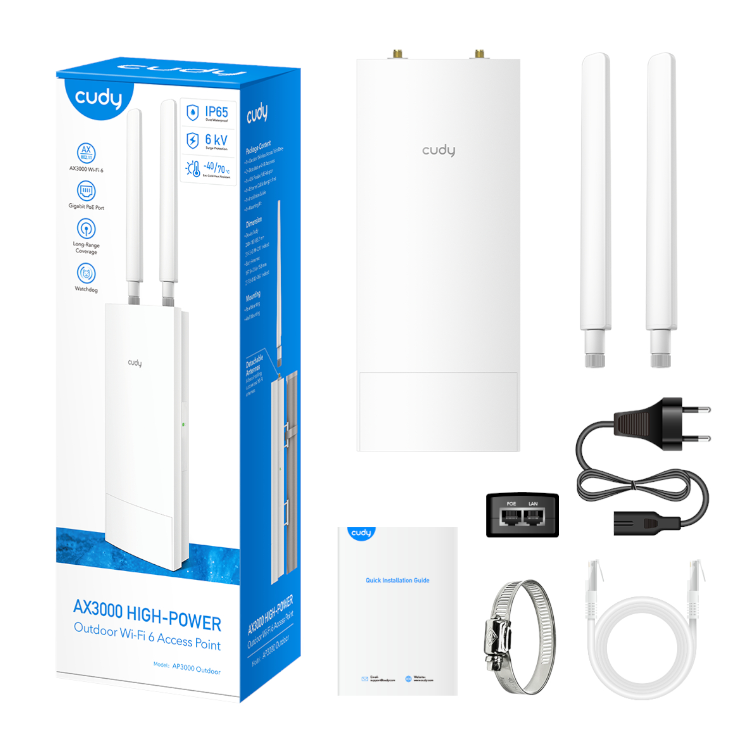 Cudy AX3000 2.5G Dual Band Ceiling Access Point- Outdoor - Image 5
