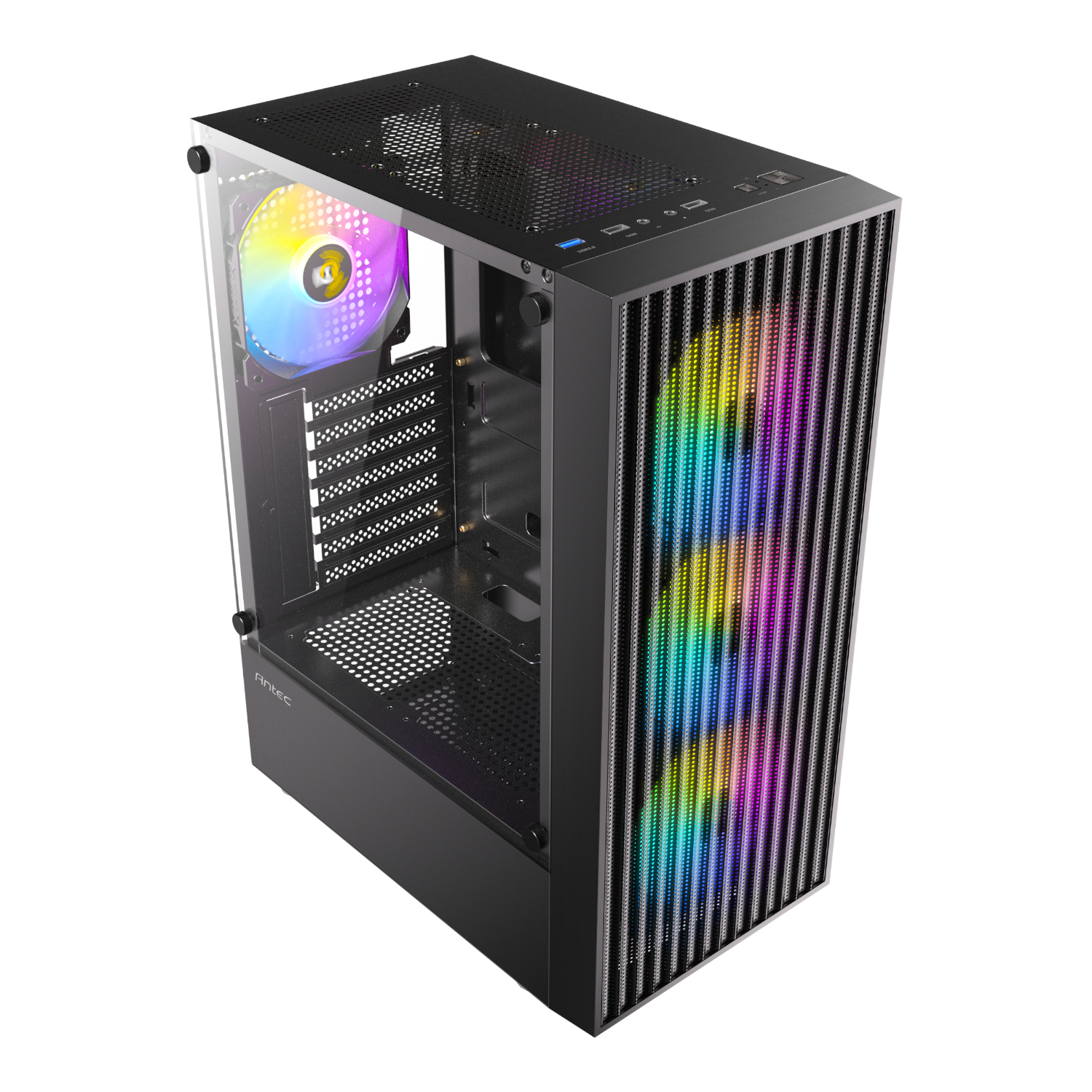 Antec AX27 RGB ELITE ATX Gaming Chassis - Black - Image 3