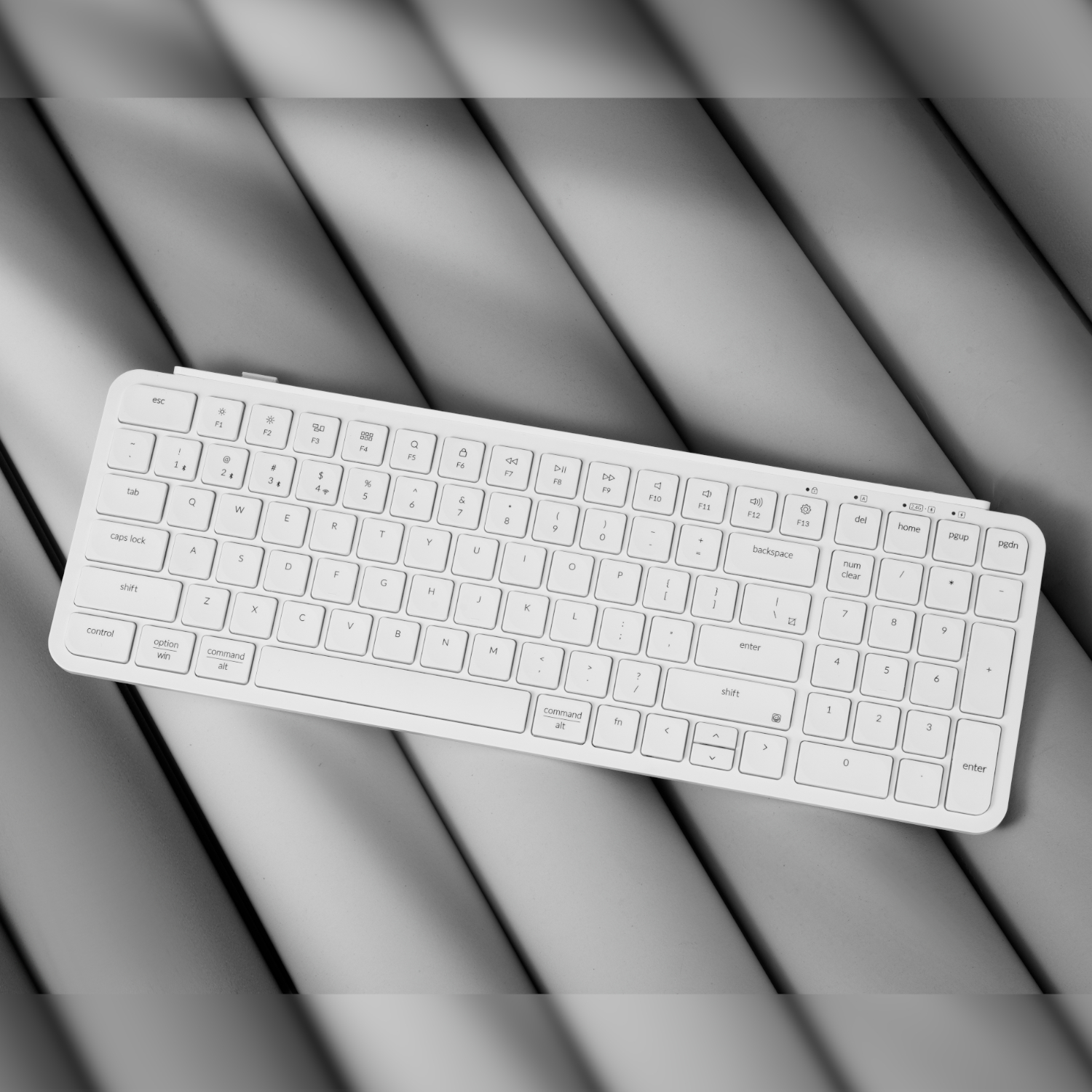 Keychron B2 Pro Ultra-Slim 96% Wireless Keyboard - Ivory White - Image 2
