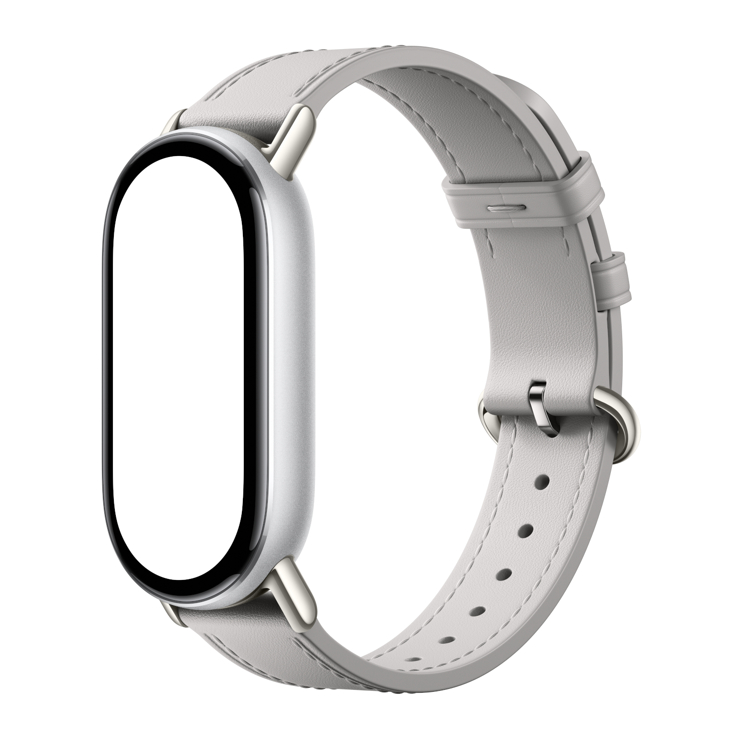 Xiaomi Smart Band 10 Leather Strap - Grey - Image 2