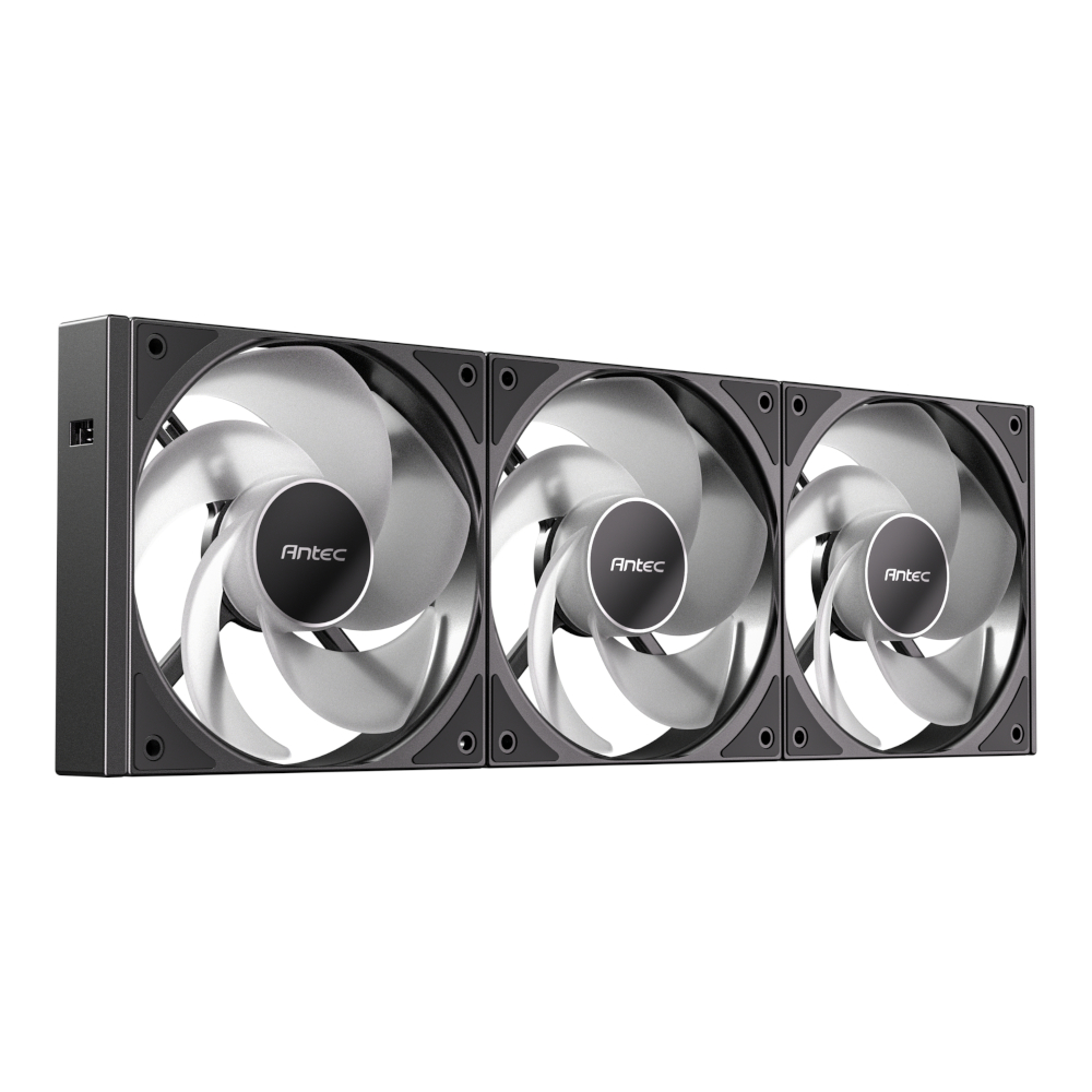 Antec Connect 120 Reverse ARGB PWM Fan 3 Pack - Black - Image 3