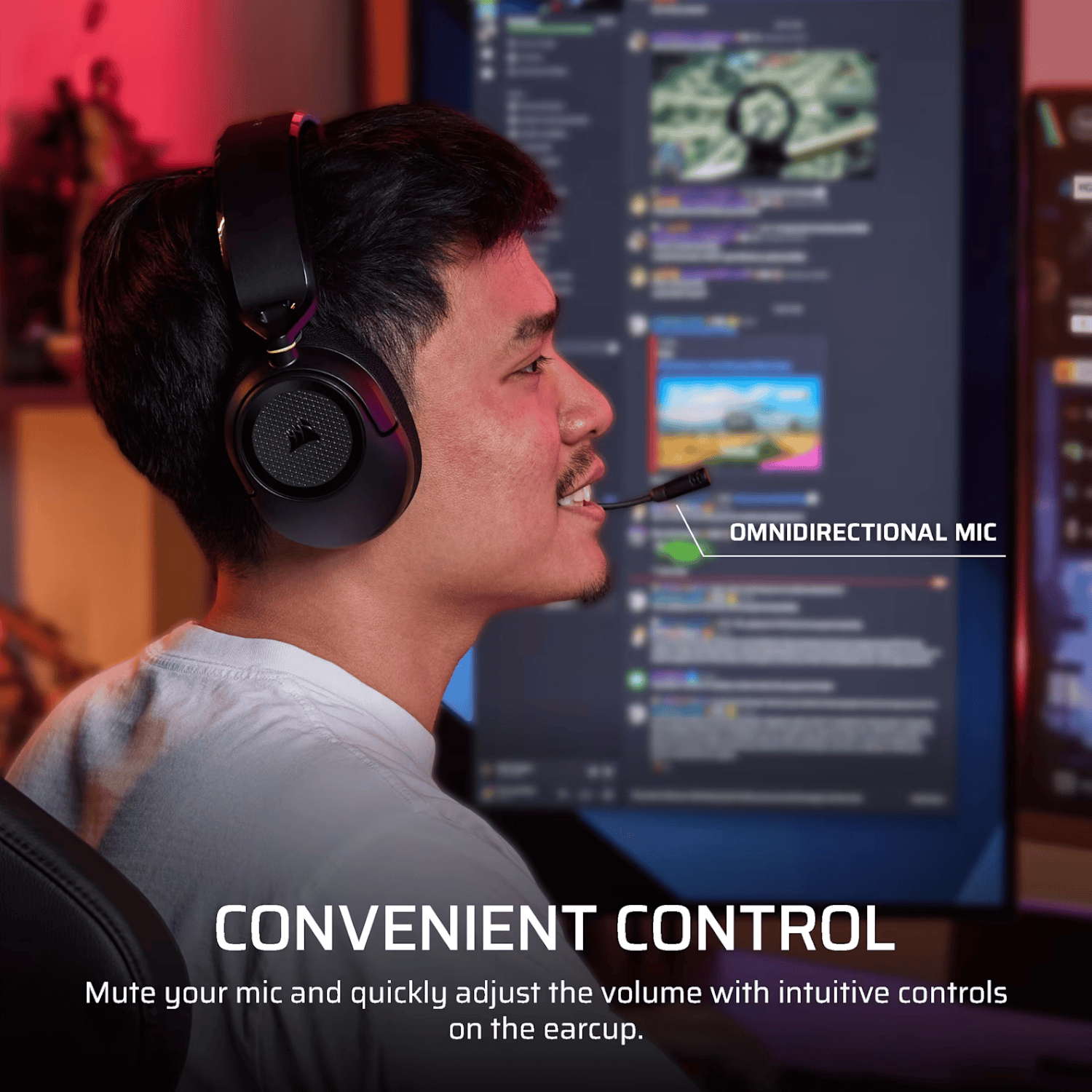 Corsair HS35 v3 Wired Gaming Headset - Carbon - Image 5