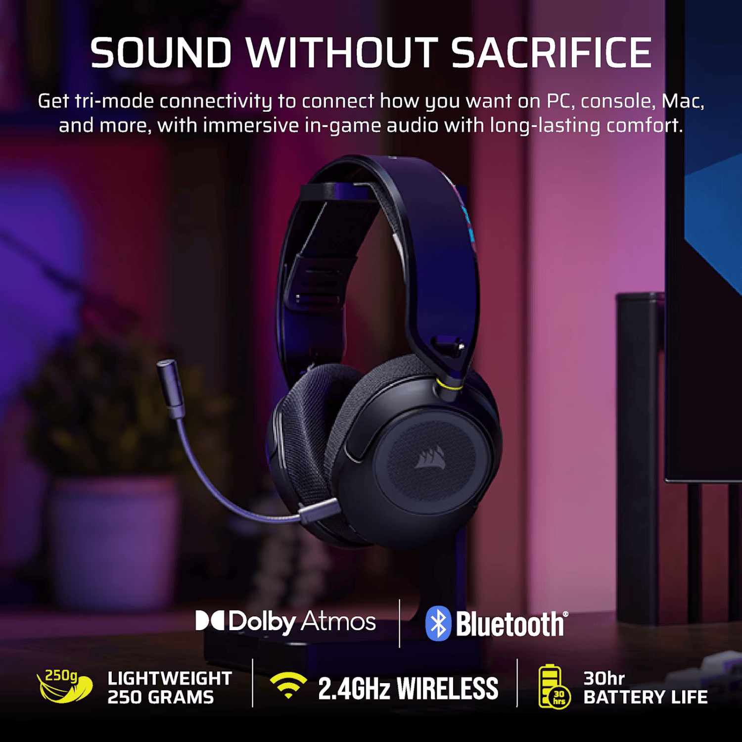 Corsair HS35 v3 Wireless Gaming Headset - Carbon - Image 5