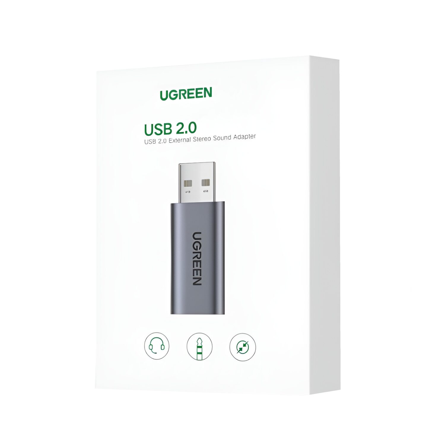 UGREEN CM383-80864 USB-A to 3.5mm Audio Jack External Sound Adapter - Silver - Image 5