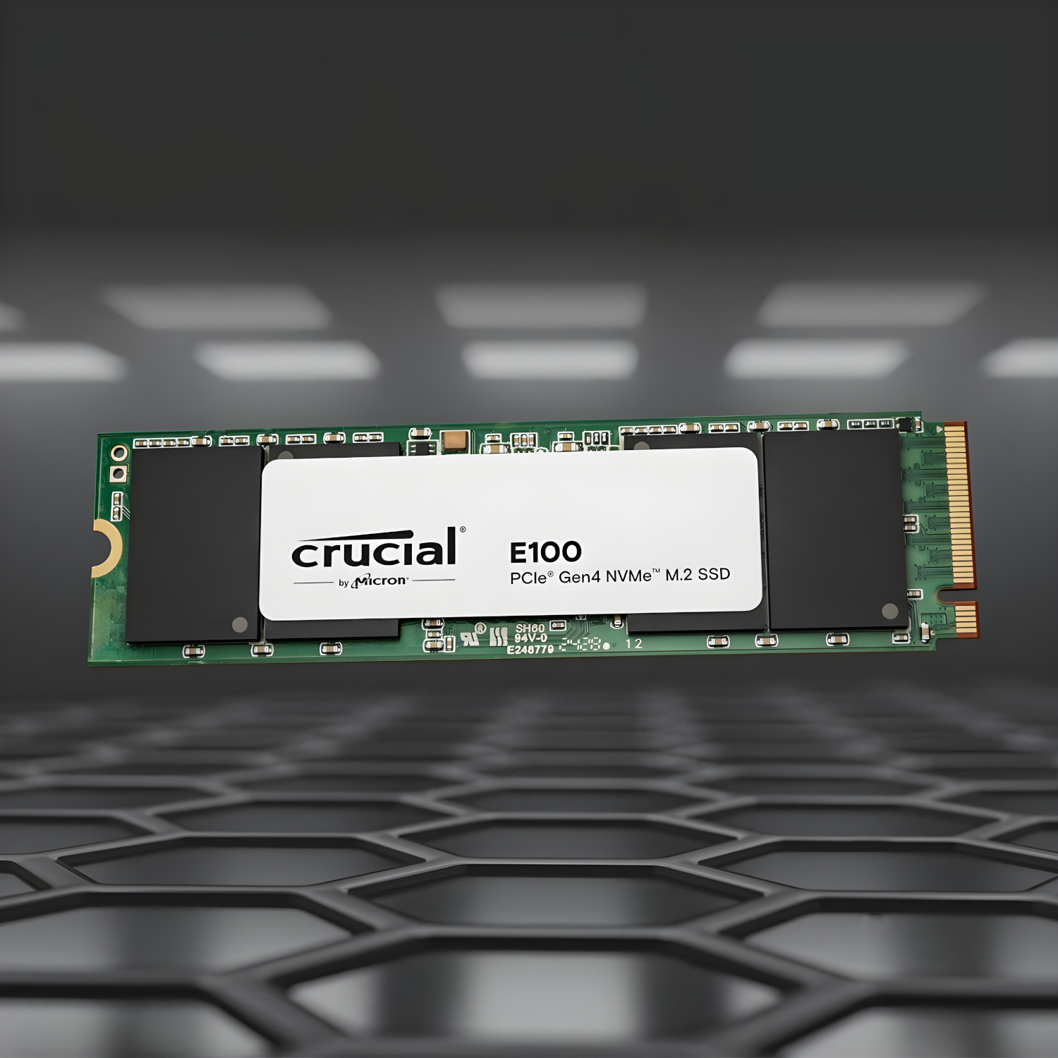 Crucial E100 480GB PCIe Gen4 2280 NVMe M.2 SSD - Image 2