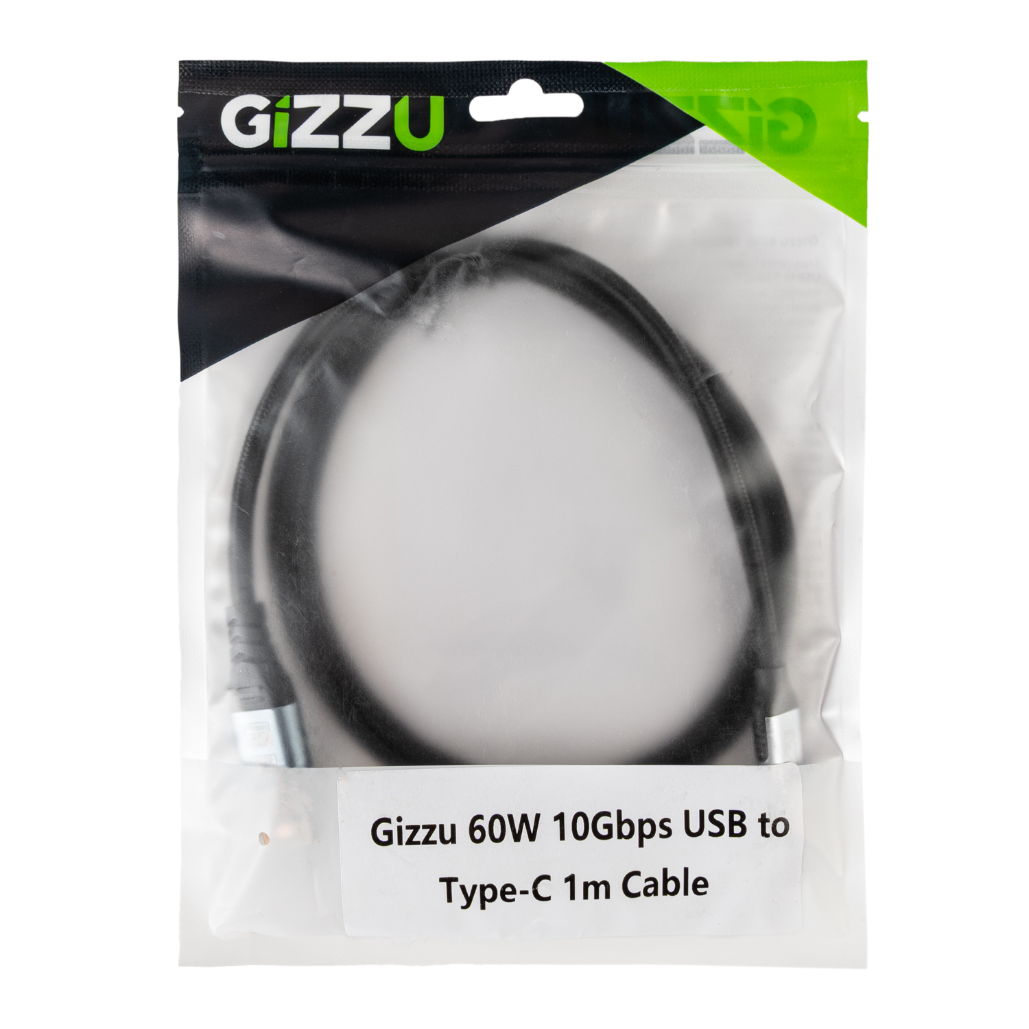 GIZZU 60W 10Gbps USB to Type-C 1m Cable - Image 3