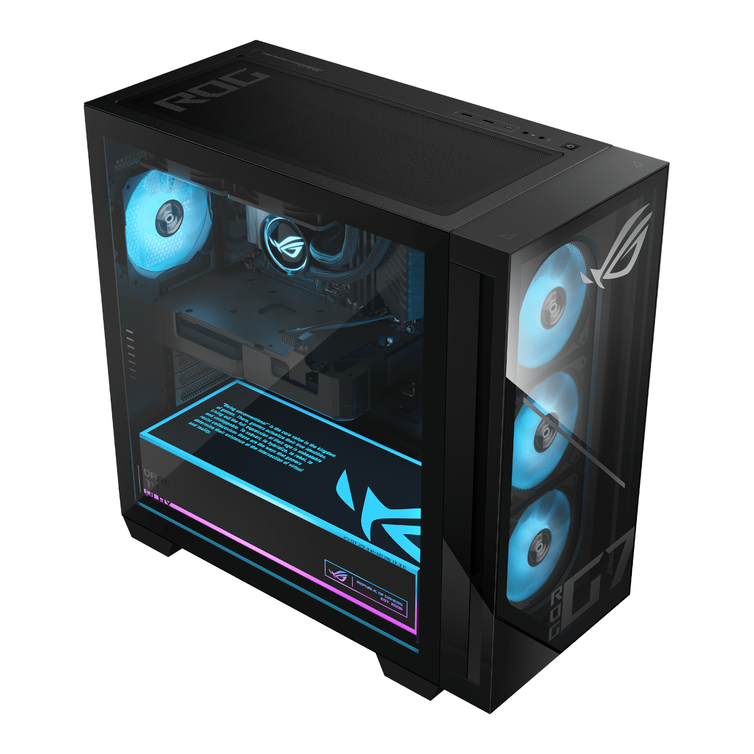 Asus ROG GM700 AMD Ryzen 7 9800X3D Gaming PC | RX 9060 XT | 16GB DDR5 | 2TB SSD | Win 11 Home - Image 2