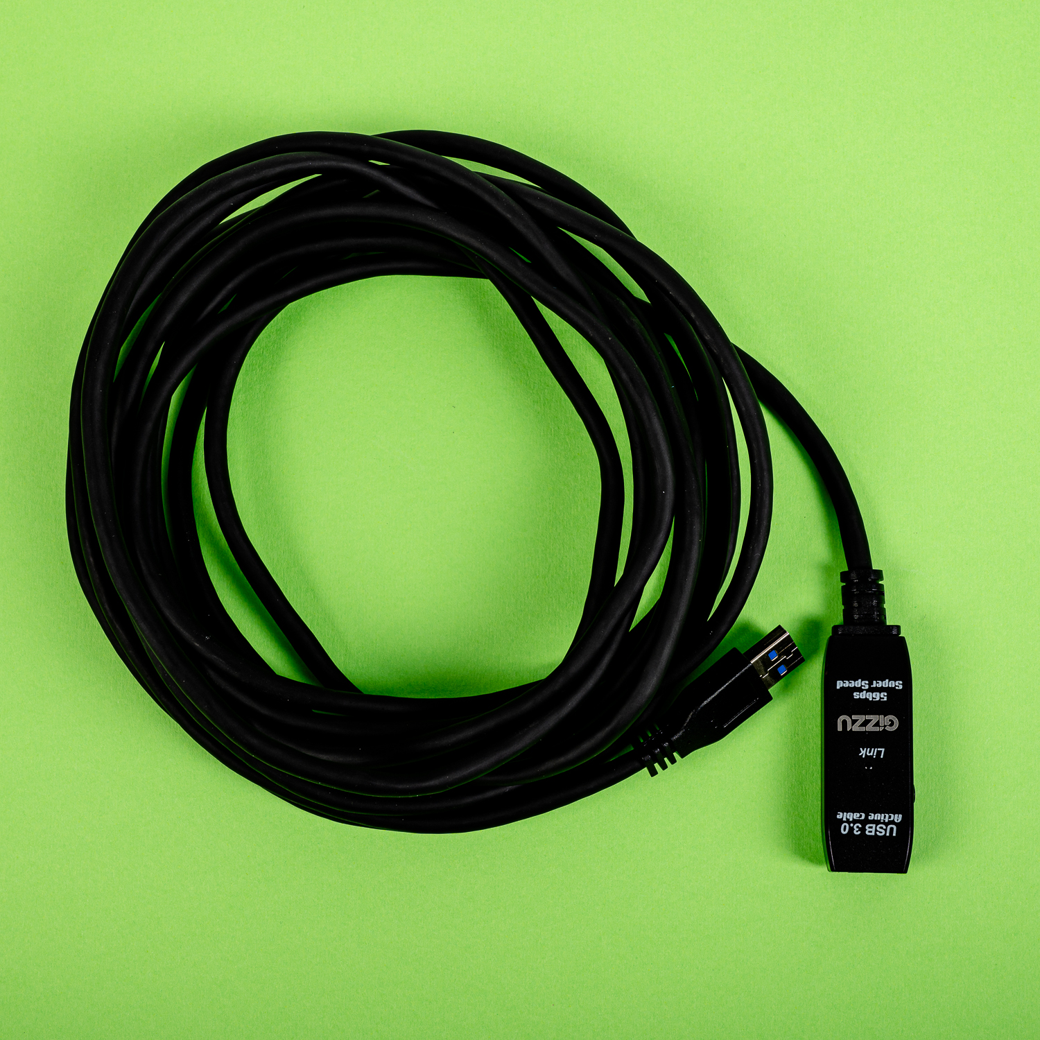 Gizzu USB 3.0 Active Extension Cable 5m - Black - Image 3