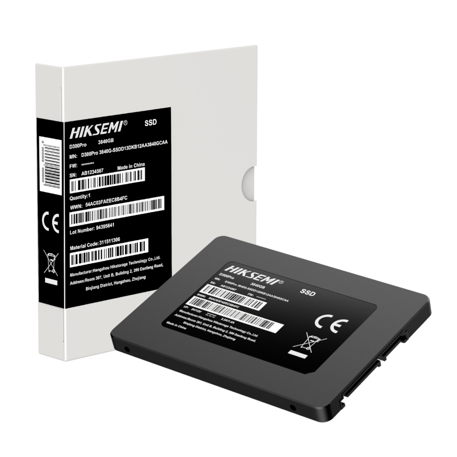 Hiksemi D300 PRO Tantalum Capacitor 3840GB SATA III Enterprise SSD - Image 3