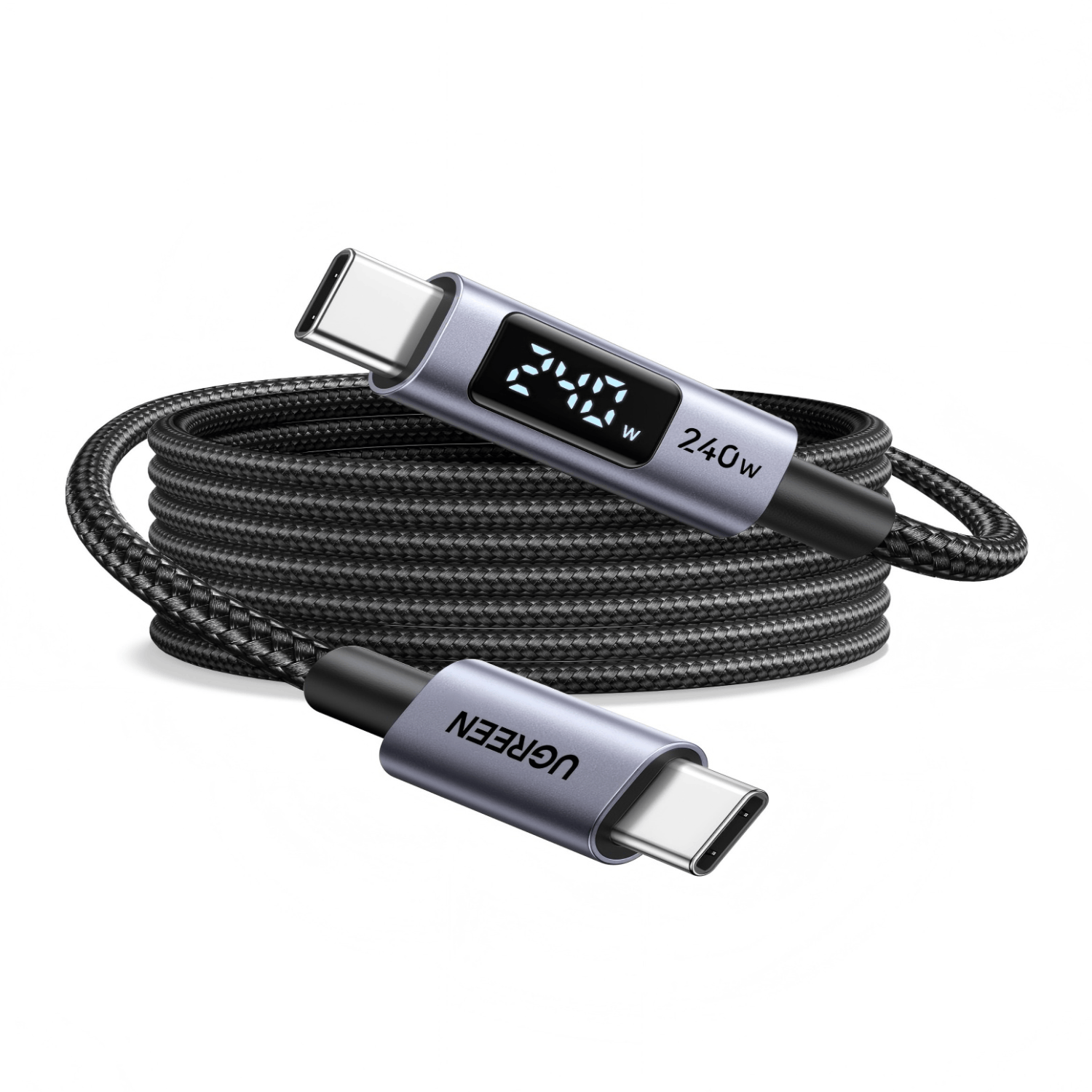 UGREEN 240W USB Type-C Cable with LED Display 1M - Image 2