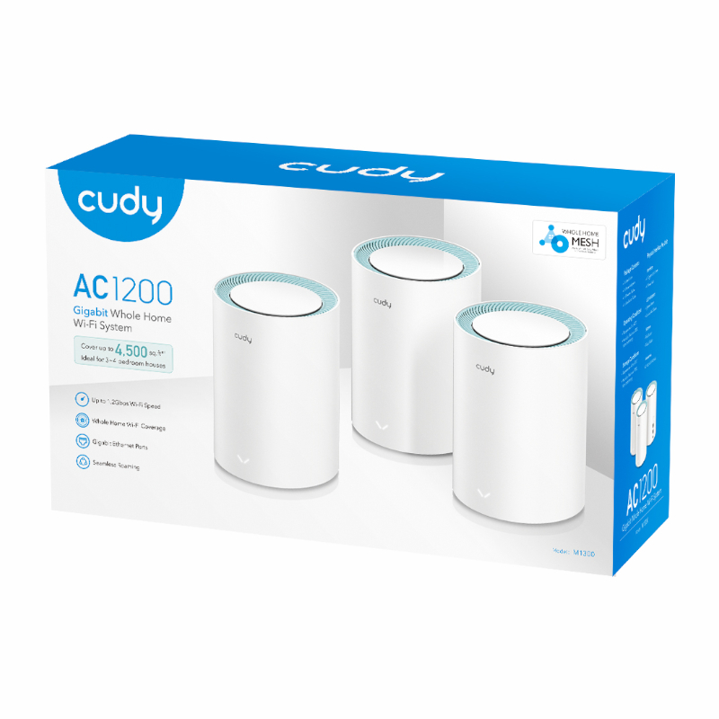 Cudy AC1200 Wi-Fi Mesh Kit 3 Pack With Gigabit - Image 3