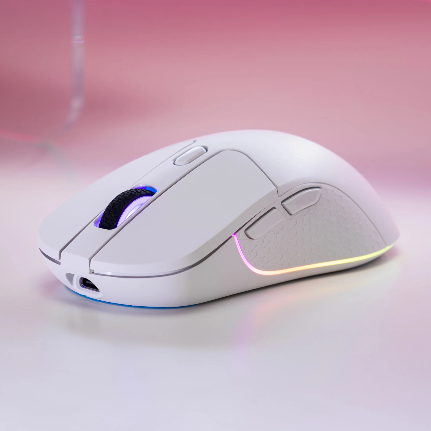 Keychron M3 RGB Wireless Optical Mouse - White - Image 3