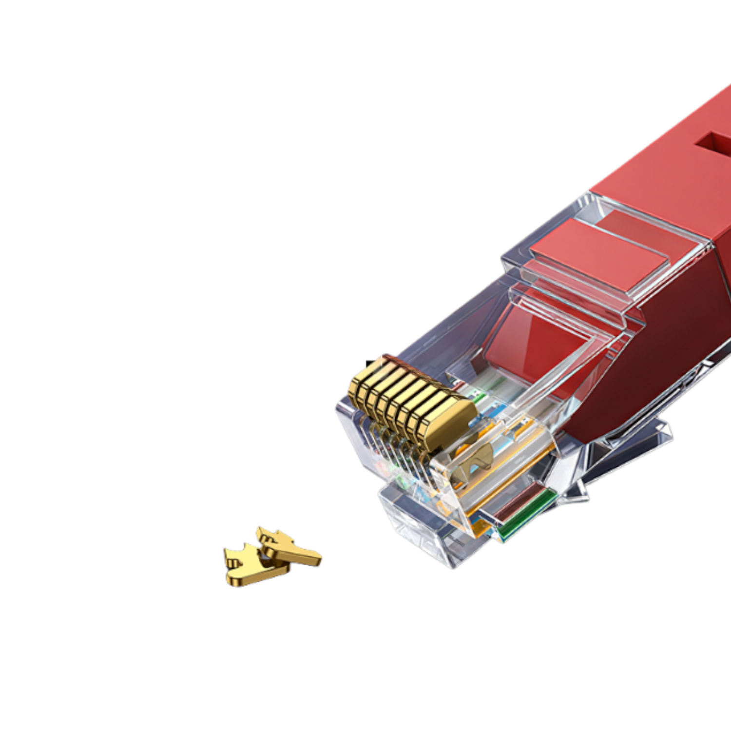 UGREEN RJ45 CAT6 1m LAN Network Cable – (1Gbps, 250MHz) – Red - Image 2