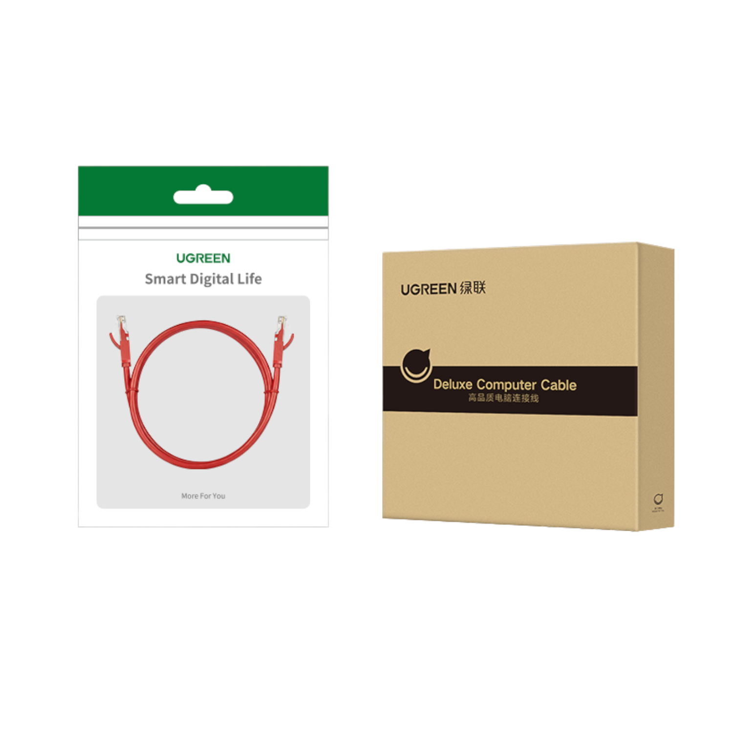 UGREEN RJ45 CAT6 Ethernet 0.5m LAN Network Cable -Red (1Gbps, 250MHz) - Image 3