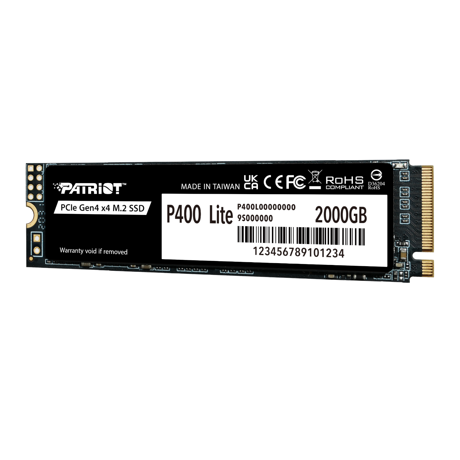 Patriot P400 Lite 2TB M.2 PCIe Gen 4 x4 NVMe SSD - Image 2