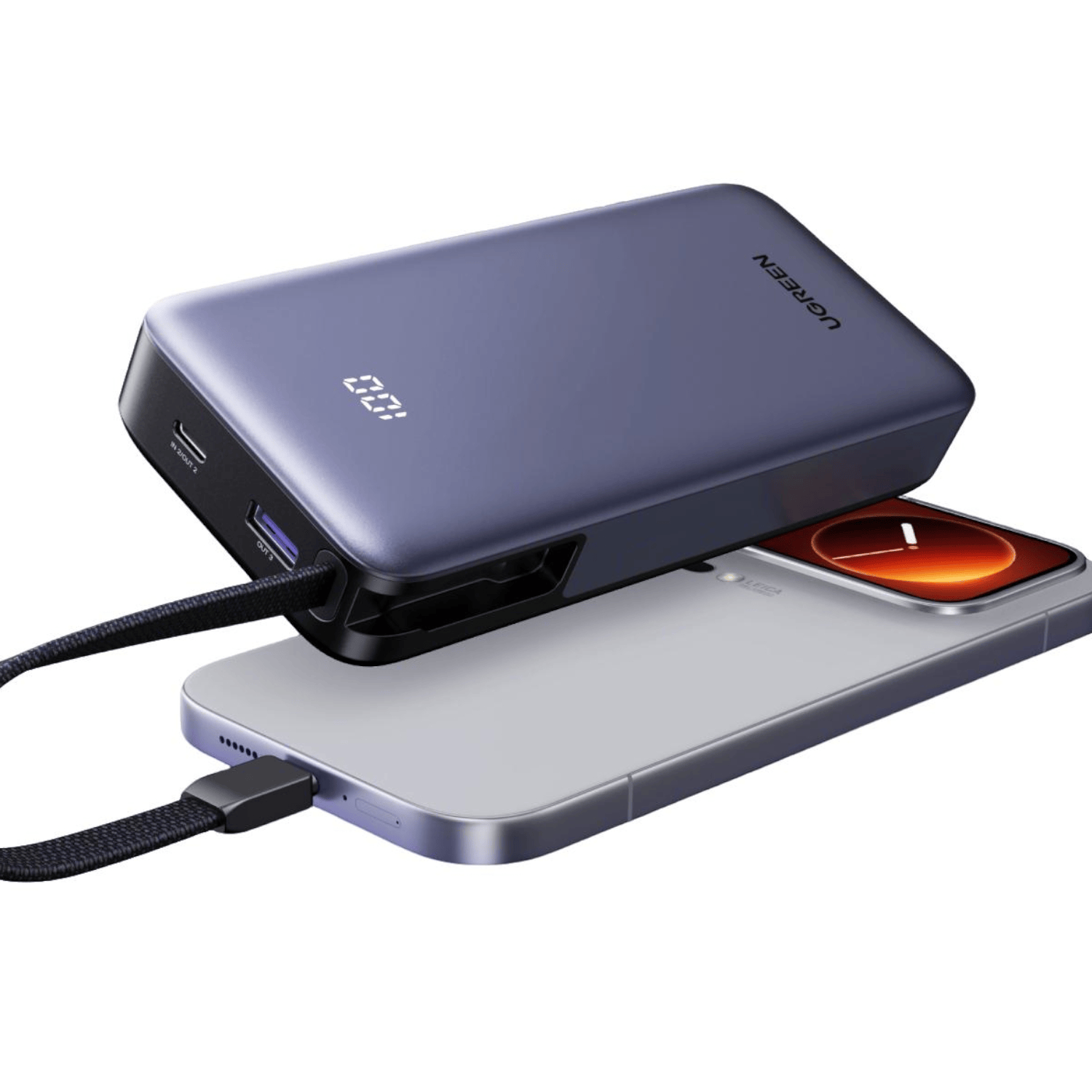 UGREEN Nexode Power Bank 20000mAh 55W with built-in USB Type-C Cable - Image 2