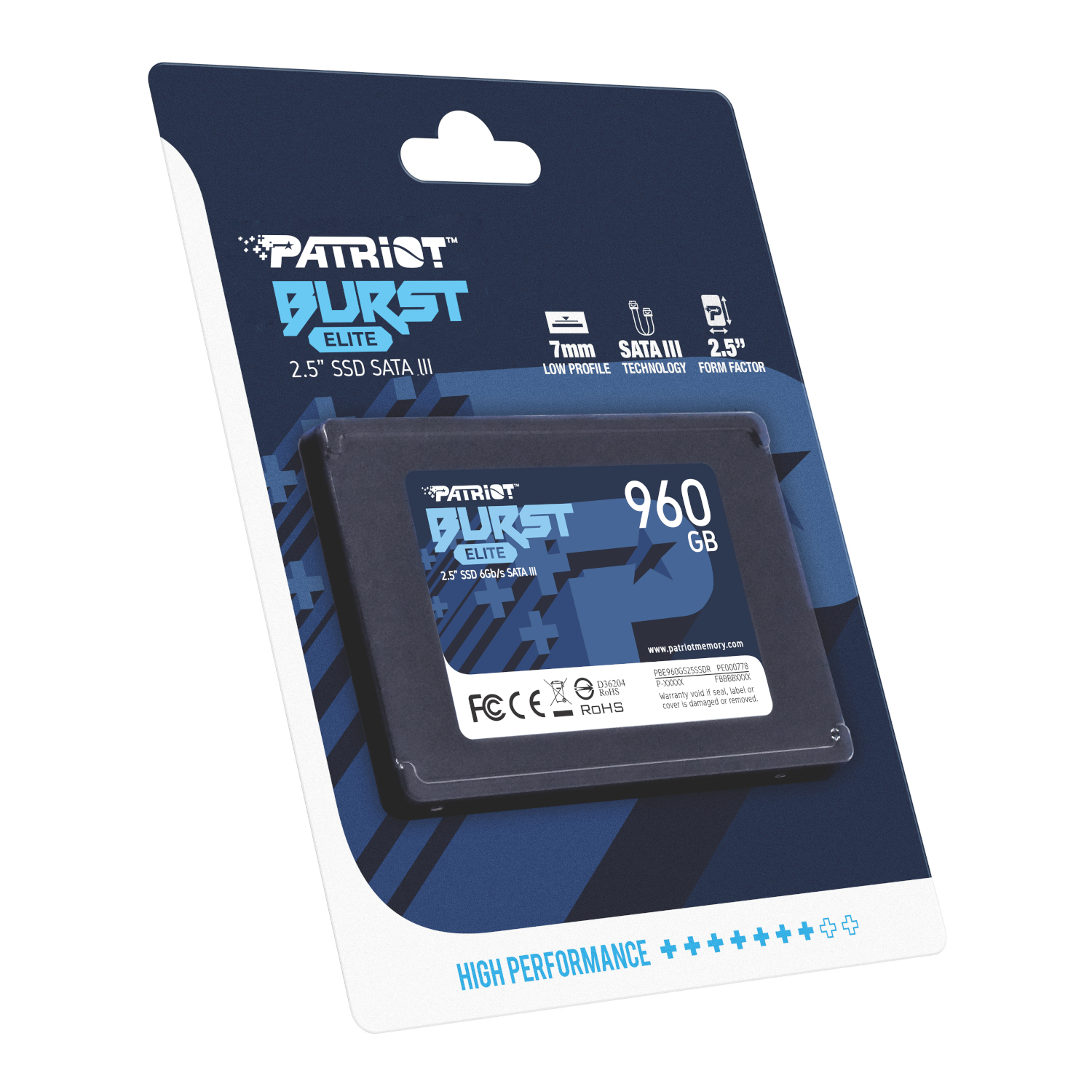 Patriot Burst Elite 960GB 2.5" SATA III SSD - Image 3