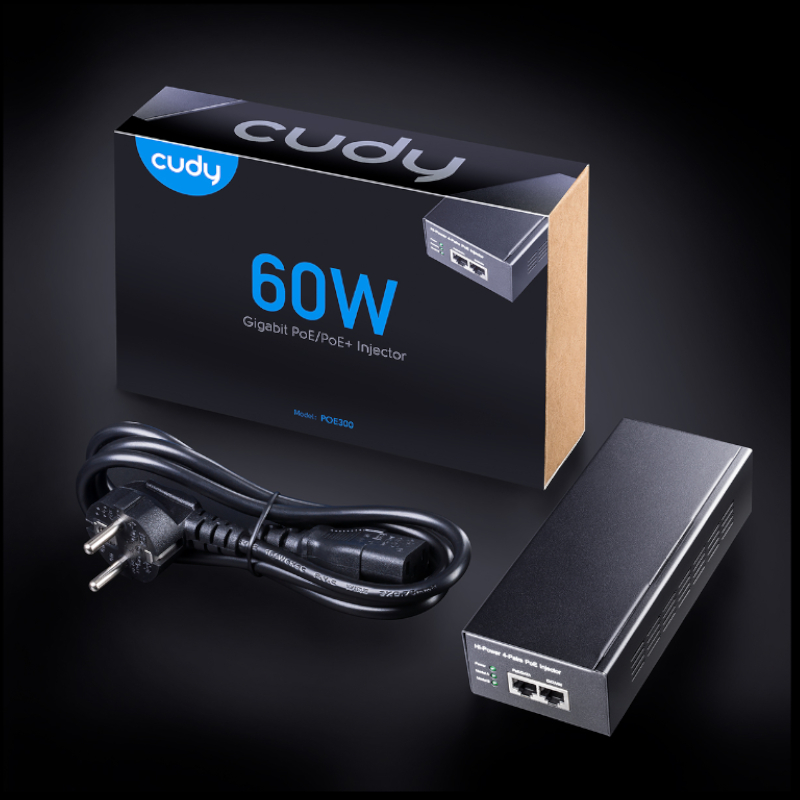 Cudy 60W Gigabit PoE+ Injector - Image 3