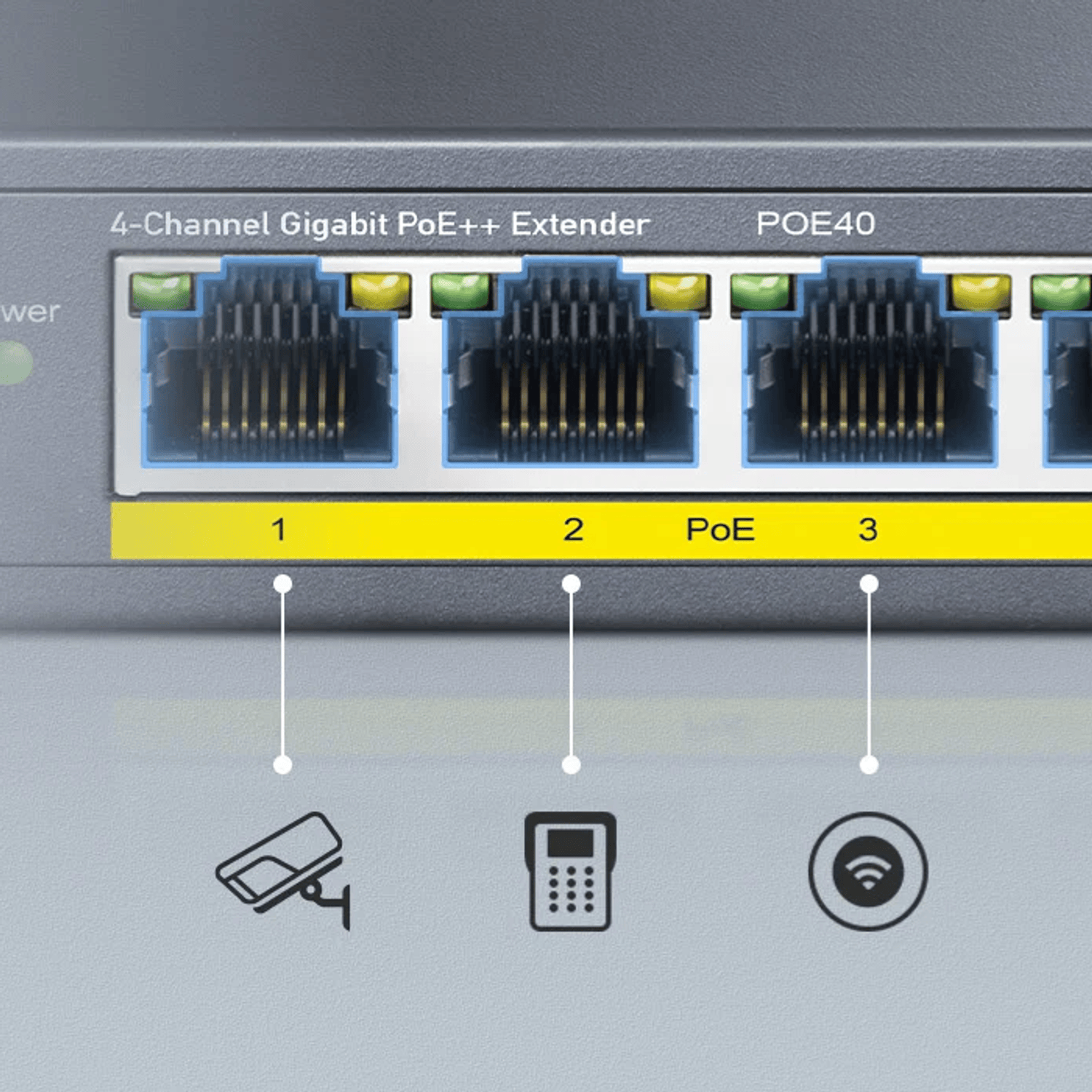 Cudy 4 Port Gigabit PoE 1x PoE Input 60W Switch - Image 3