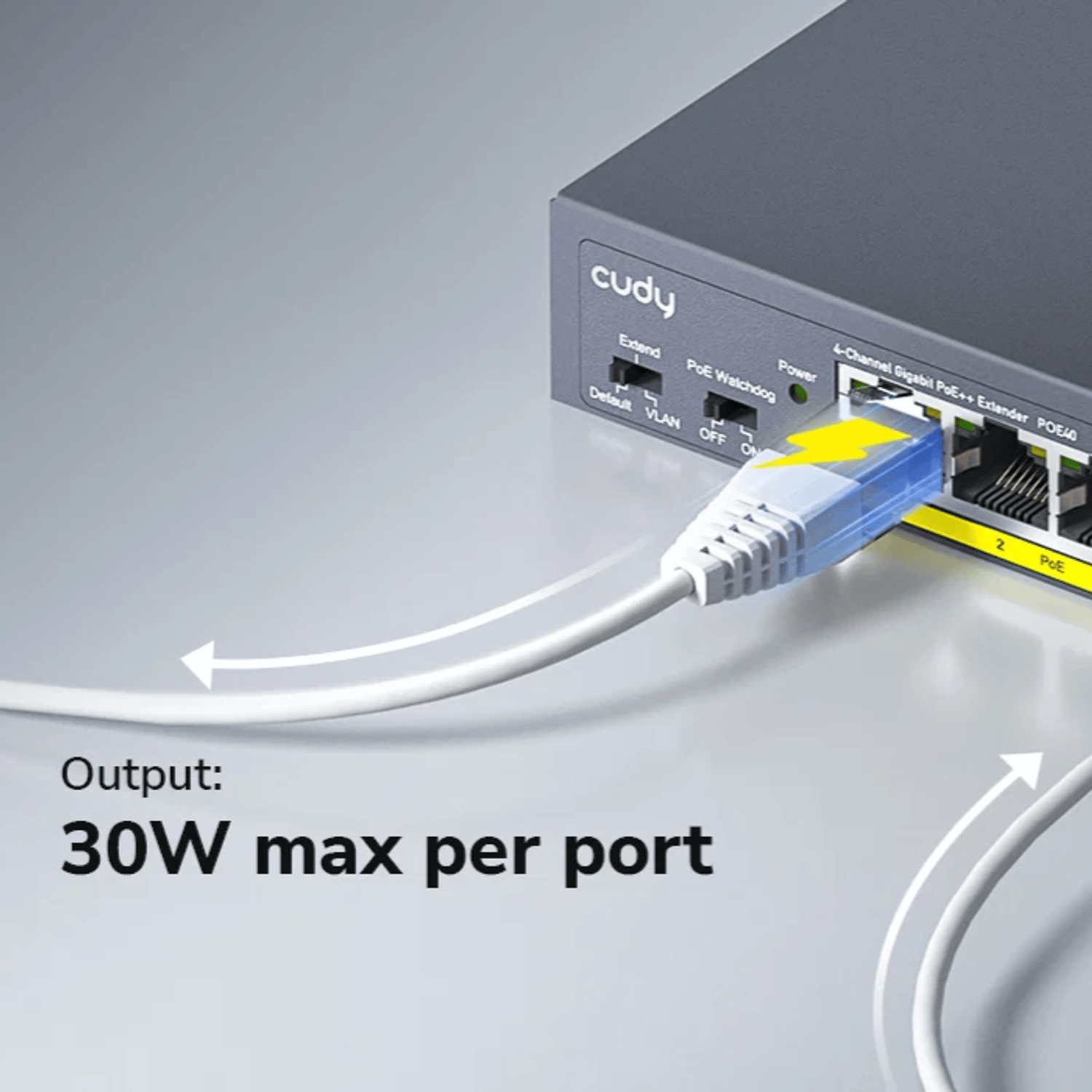 Cudy 4 Port Gigabit PoE 1x PoE Input 60W Switch - Image 5