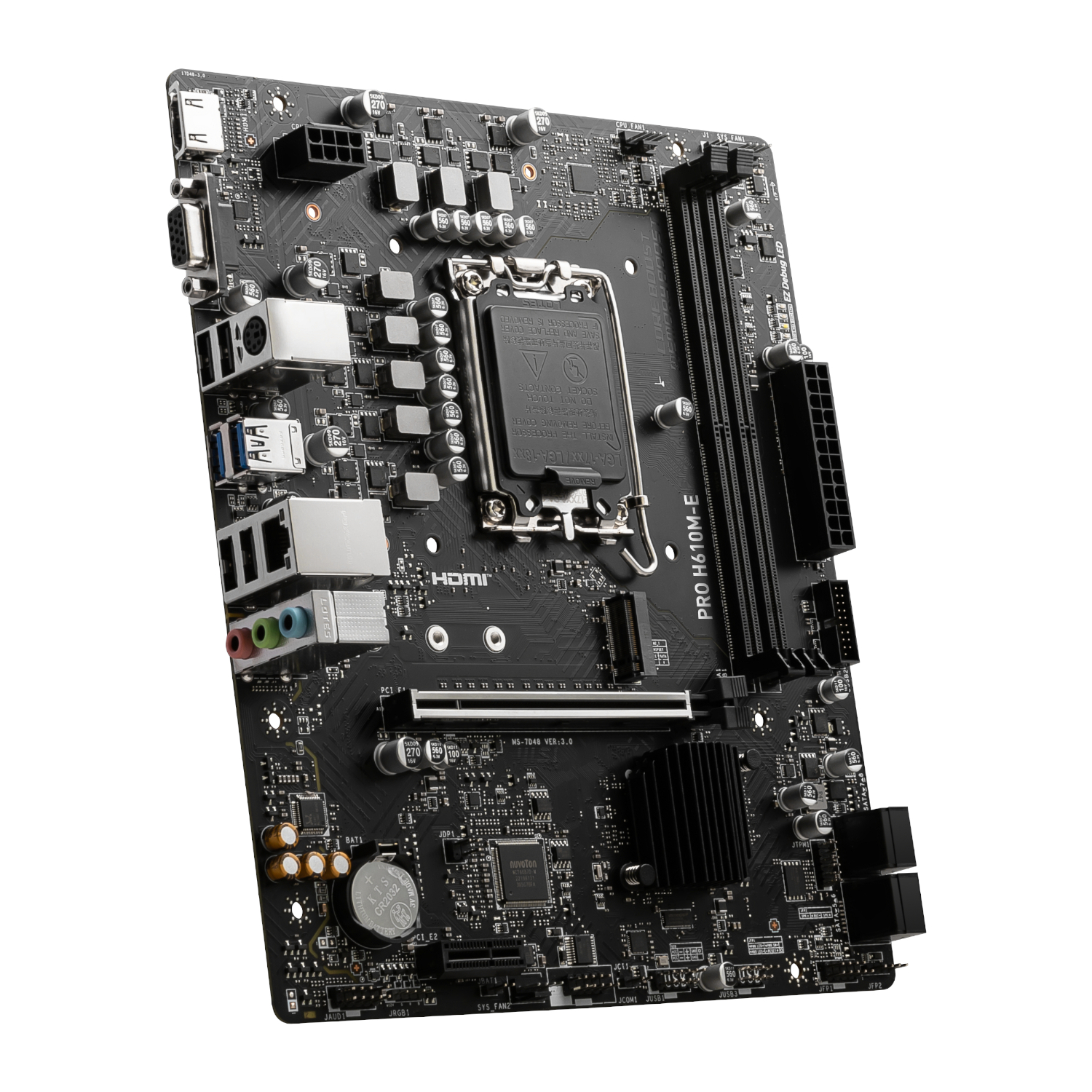 MSI PRO H610M-E Intel LGA1700 DDR5 M-ATX Motherboard - Image 2