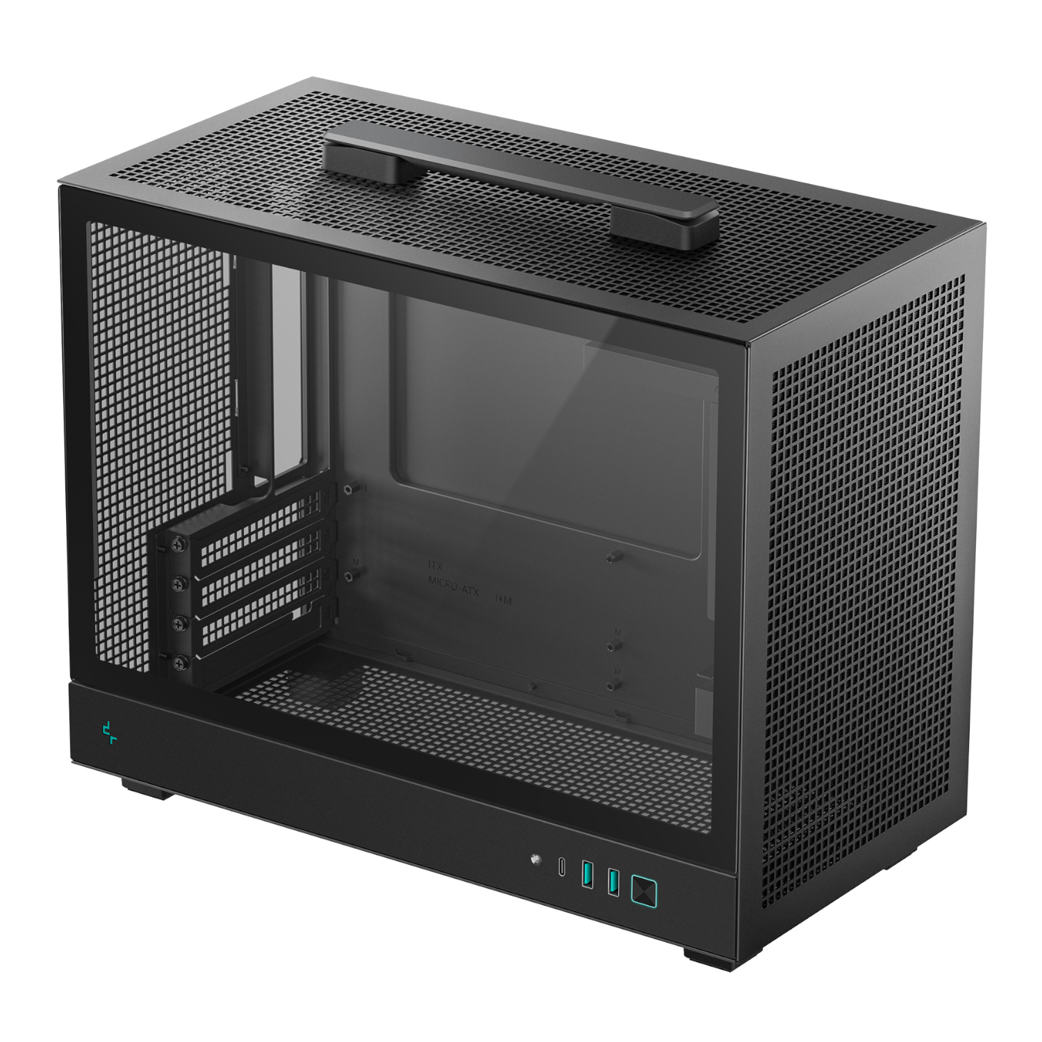 DeepCool CH160 PLUS Micro-ATX Chassis - Black - Image 5