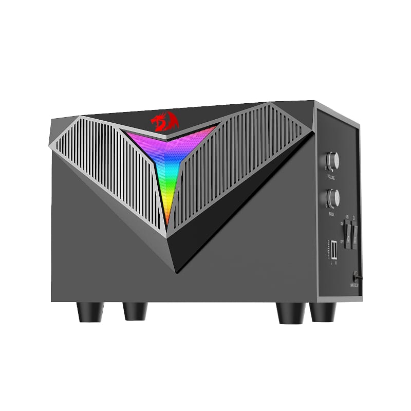 REDRAGON 2.1 Satellite Speaker TOCCATA RGB 11W Gaming Speaker - Black - Image 3