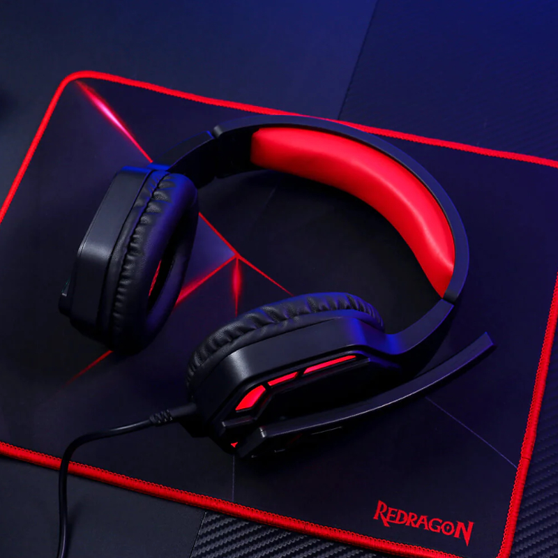 REDRAGON Over-Ear THEMIS Aux Gaming Headset - Black - Image 5
