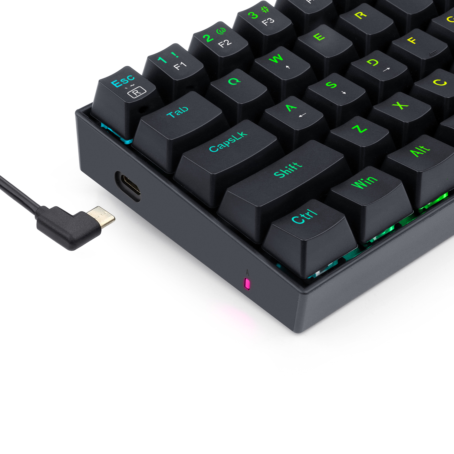 REDRAGON DRAGONBORN Wired Mechanical Keyboard RGB 67Key Design - Black - Image 2