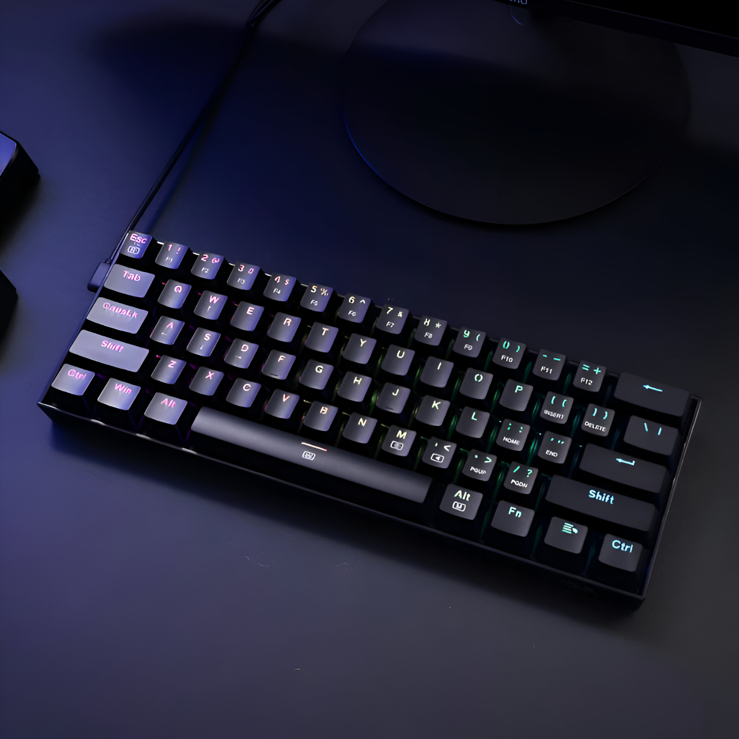REDRAGON DRAGONBORN Wired Mechanical Keyboard RGB 67Key Design - Black - Image 3