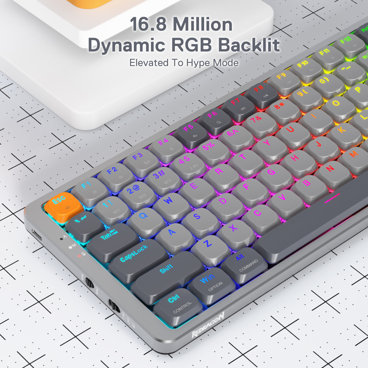 REDRAGON MECHANICAL AZURE Wireless Gaming Keyboard - Image 3