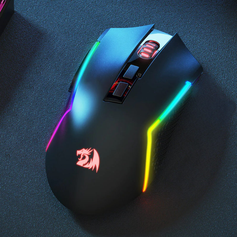 REDRAGON Trident Pro 8000DPI RGB Gaming Mouse - Black - Image 5