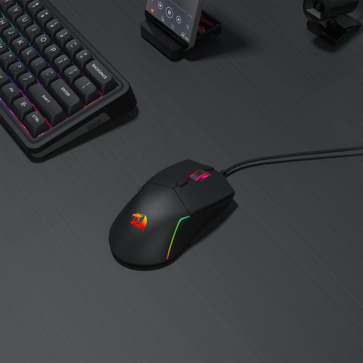 Redragon NAGA RGB 10000DPI Wired Gaming Mouse - Image 3