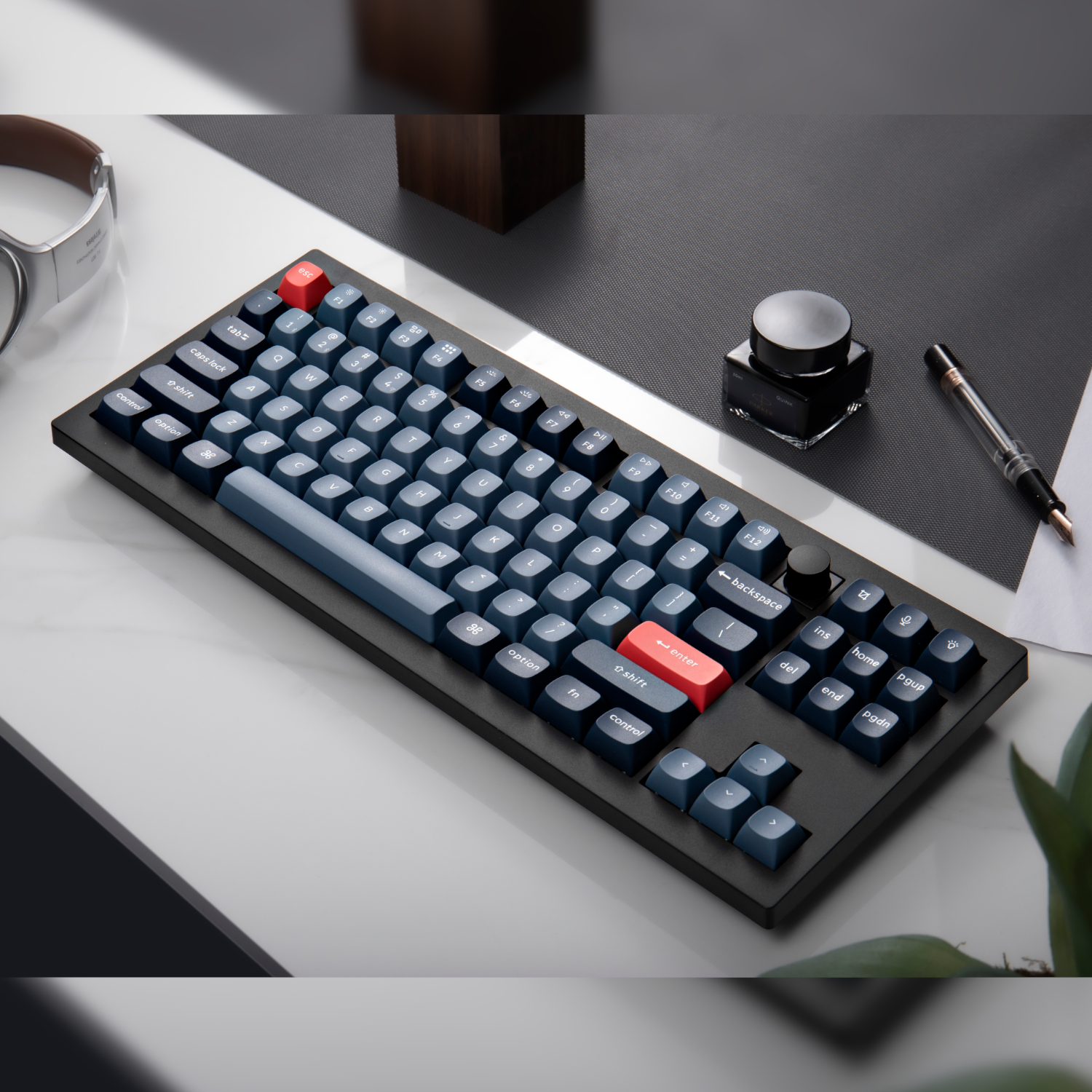 Keychron V3 Max QMK/VIA 80% Wireless Custom Mechanical Keyboard (Red Switch) – Carbon Black - Image 2