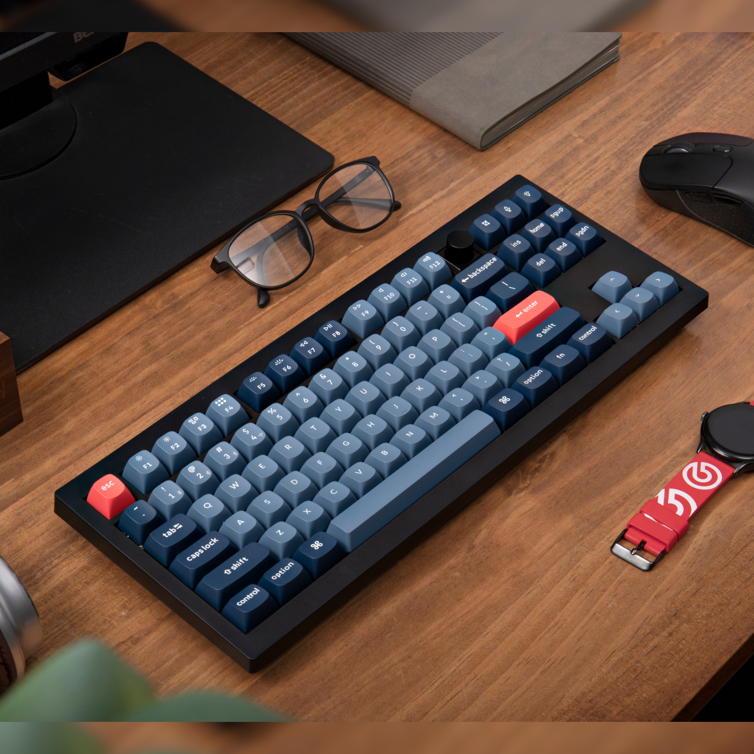 Keychron V3 Max QMK/VIA 80% Wireless Custom Mechanical Keyboard (Banana Switch) – Carbon Black - Image 4