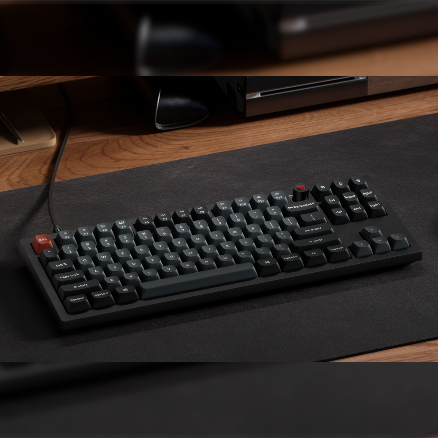Keychron V3 Ultra 80% 8K Red Switch Hot-Swap RGB Wireless Keyboard - Black - Image 3