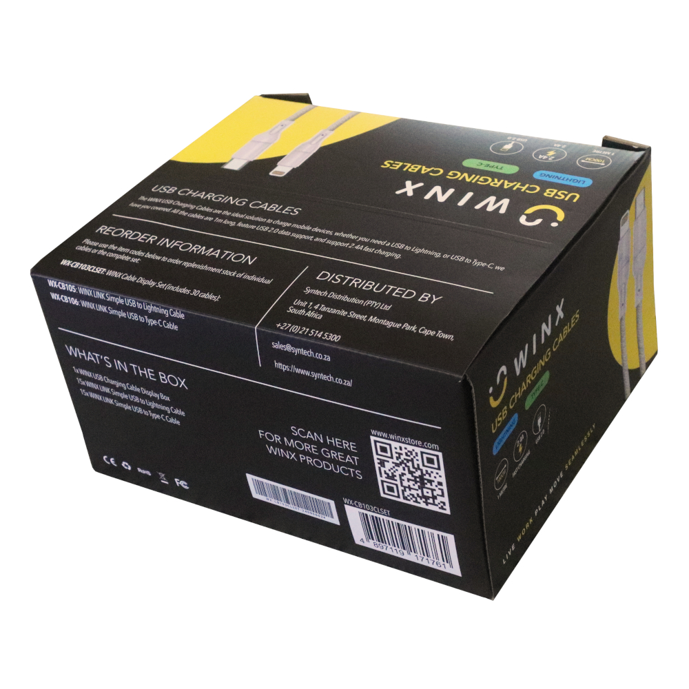 WINX USB to Type-C|Lightning Charging Cables - Image 3