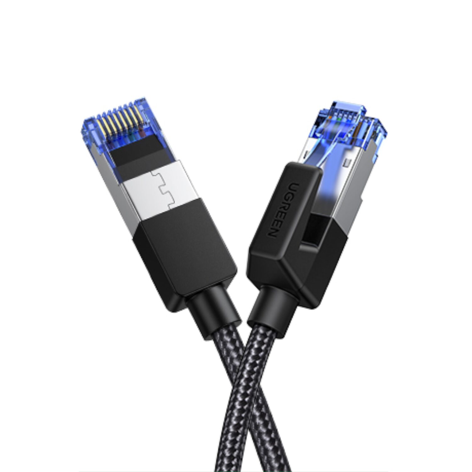 UGREEN Cat8 Nylon Braided Ethernet Cable - 40Gbps with Modular Plugs - 5m - Image 2