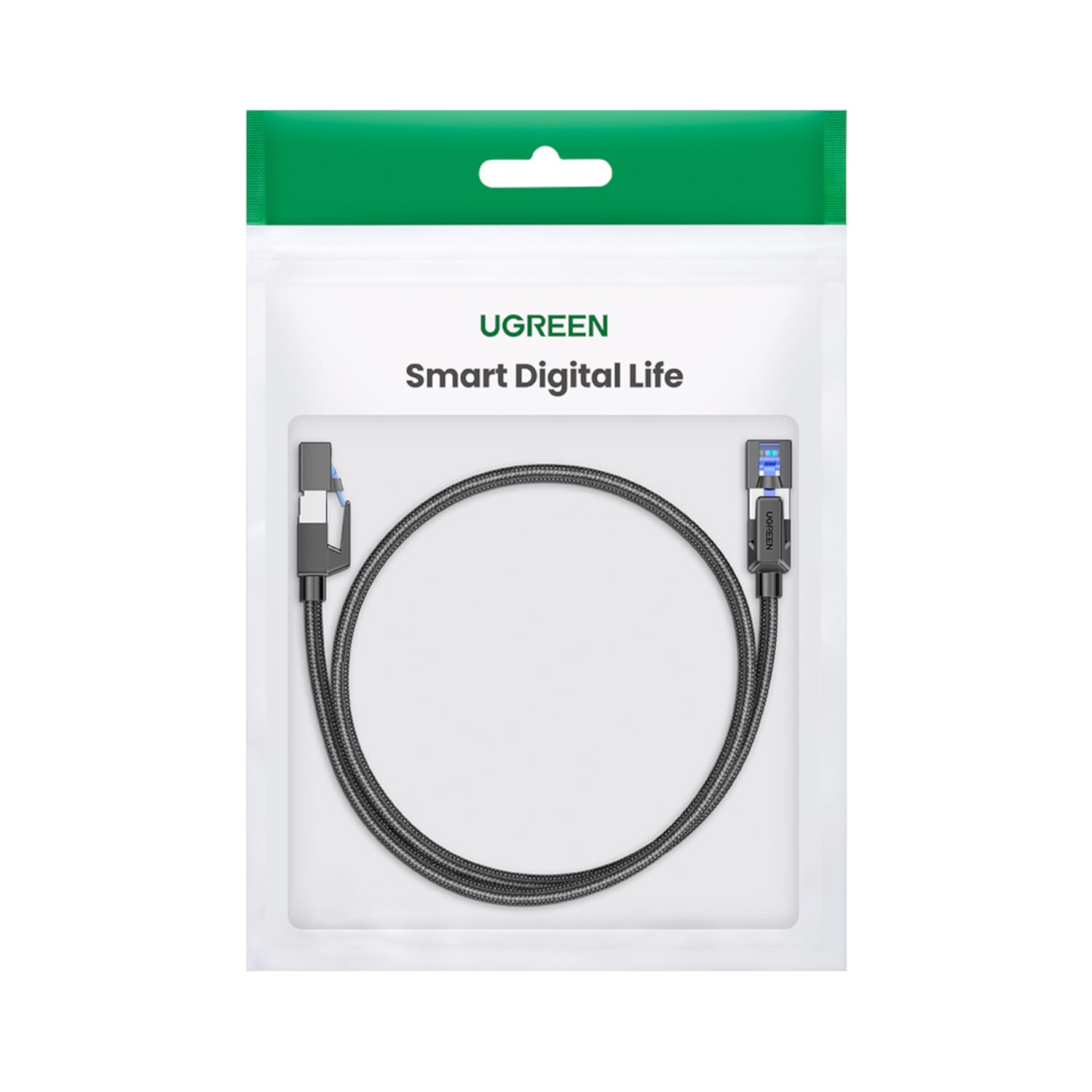 UGREEN Cat8 Nylon Braided Ethernet Cable - 40Gbps with Modular Plugs - 5m - Image 3
