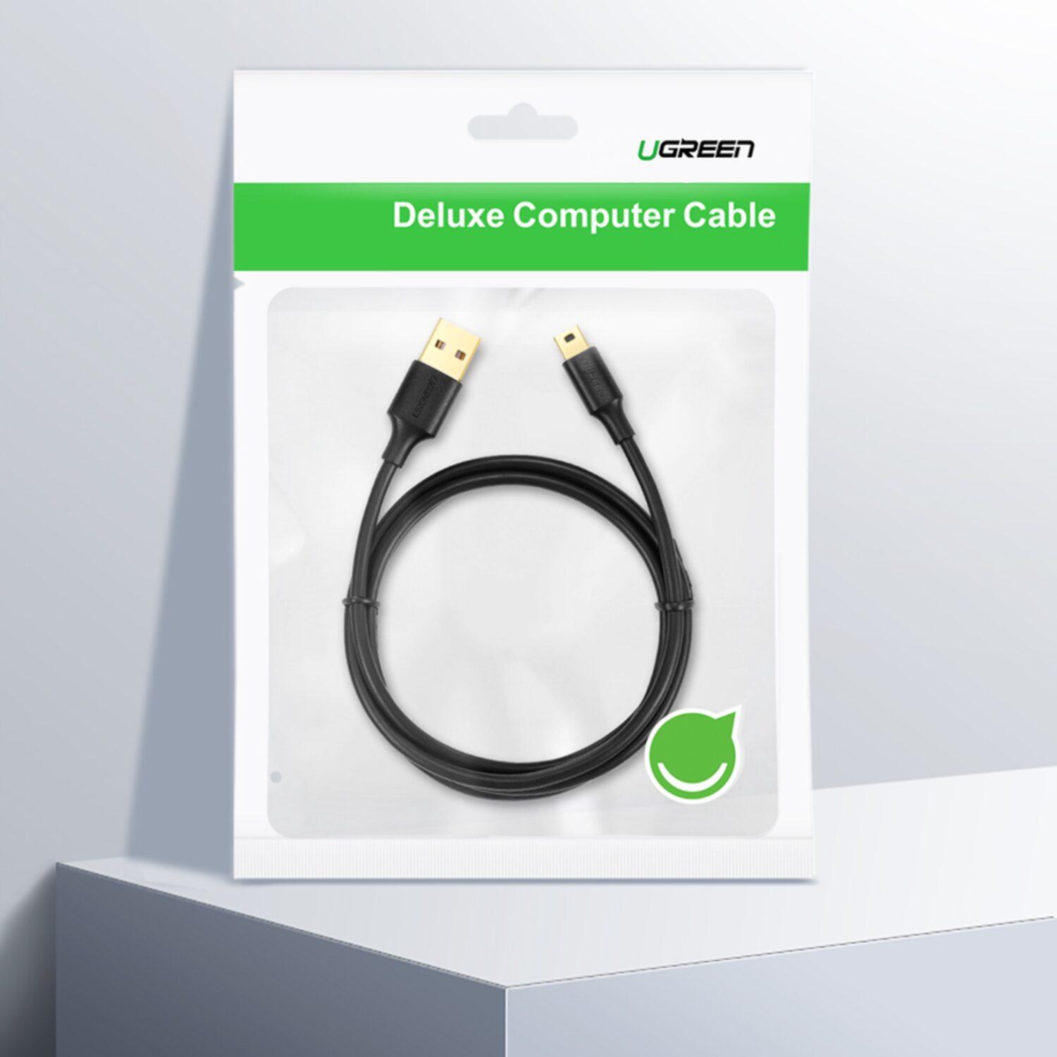UGREEN US132 USB to Mini USB 2.0, 450Mbps SuperSpeed Cable - 1m - Image 3